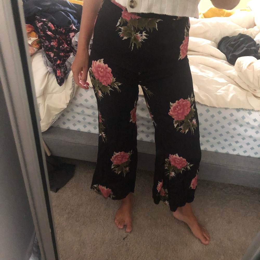 Reformation crop flare pants